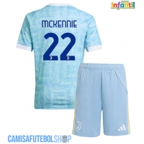 Camisa de time de futebol Juventus Weston McKennie #22 Replicas 2º Equipamento Infantil 2025-26 Manga Curta (+ Calças curtas)